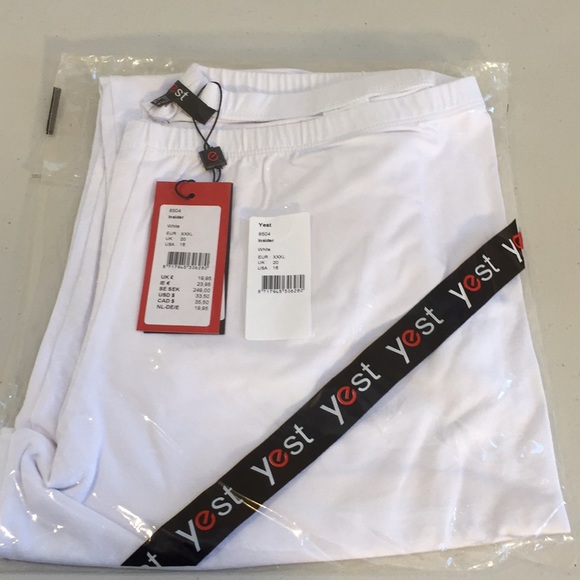 Yest Insider 8504 Stretch White Capris Leggings Pants Size 16 - Picture 6 of 12